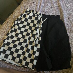 Men's Checker Color-block Board Shorts